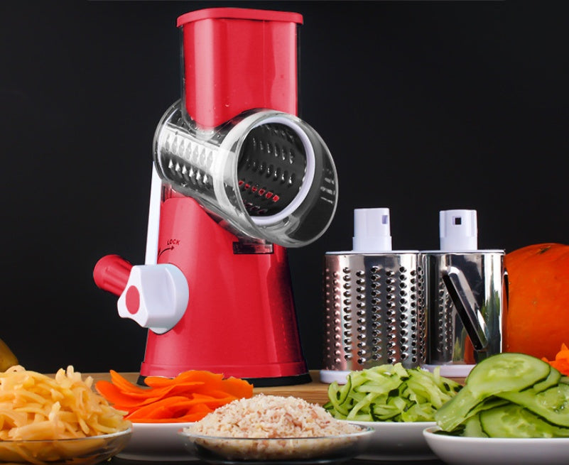 Manual Round Mandoline Vegetable & Potato Slicer | Multifunctional Kitchen Cutter | KitchenioShop