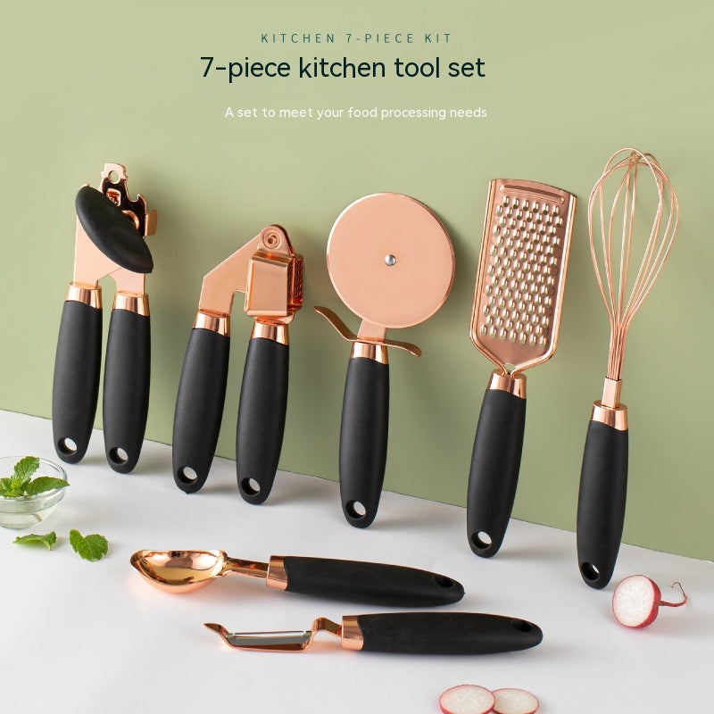 Copper-Plated Kitchen Peeler Set | Household Vegetable & Fruit Peeler | KitchenioShop