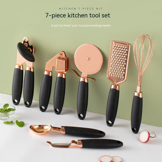 Copper-Plated Kitchen Peeler Set | Household Vegetable & Fruit Peeler | KitchenioShop