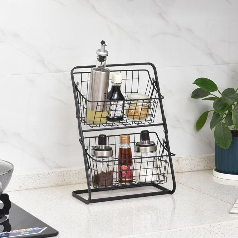 Stainless Steel Multilayer Spice Rack & Countertop Kitchen Storage | KitchenioShop