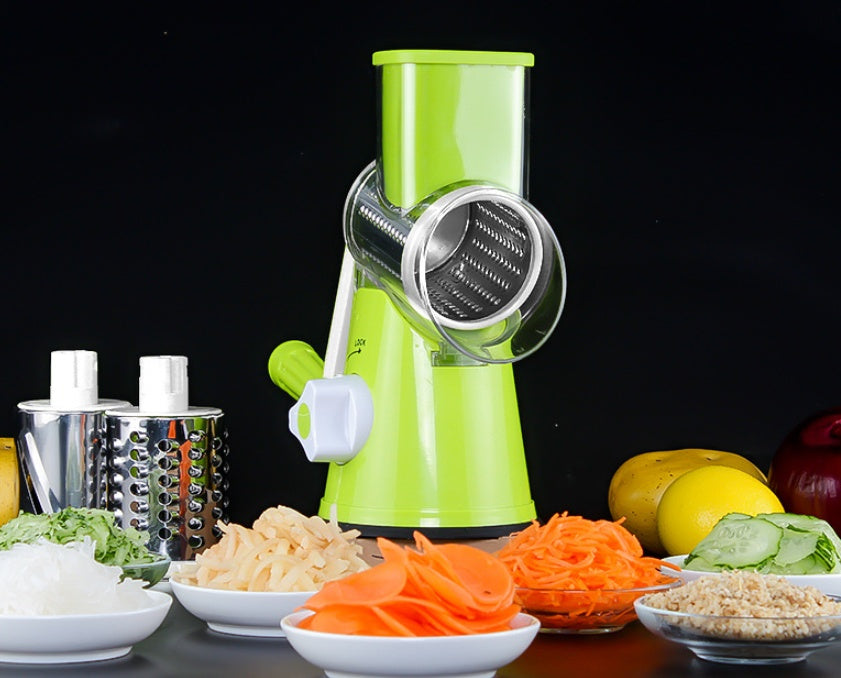 Manual Round Mandoline Vegetable & Potato Slicer | Multifunctional Kitchen Cutter | KitchenioShop