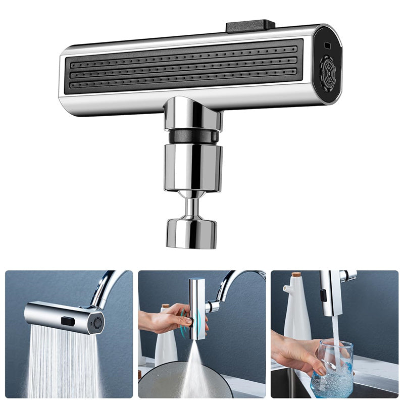 Kitchen Faucet Waterfall Outlet & Rotating Bubbler Nozzle | Splash-Proof Faucet Extension | KitchenioShop