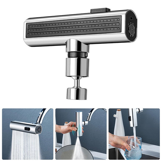 Kitchen Faucet Waterfall Outlet & Rotating Bubbler Nozzle | Splash-Proof Faucet Extension | KitchenioShop