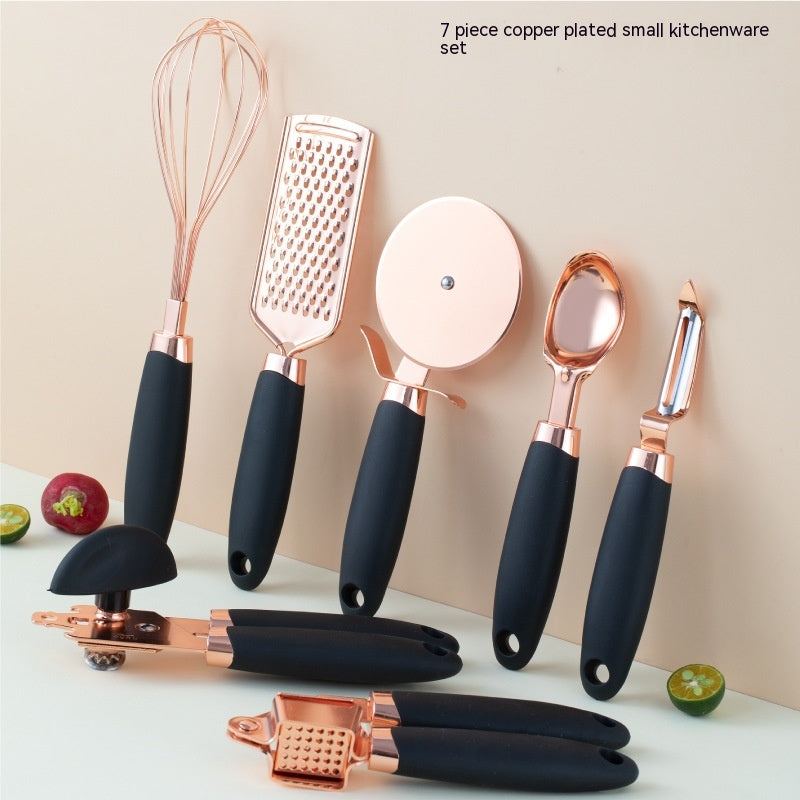 Copper-Plated Kitchen Peeler Set | Household Vegetable & Fruit Peeler | KitchenioShop