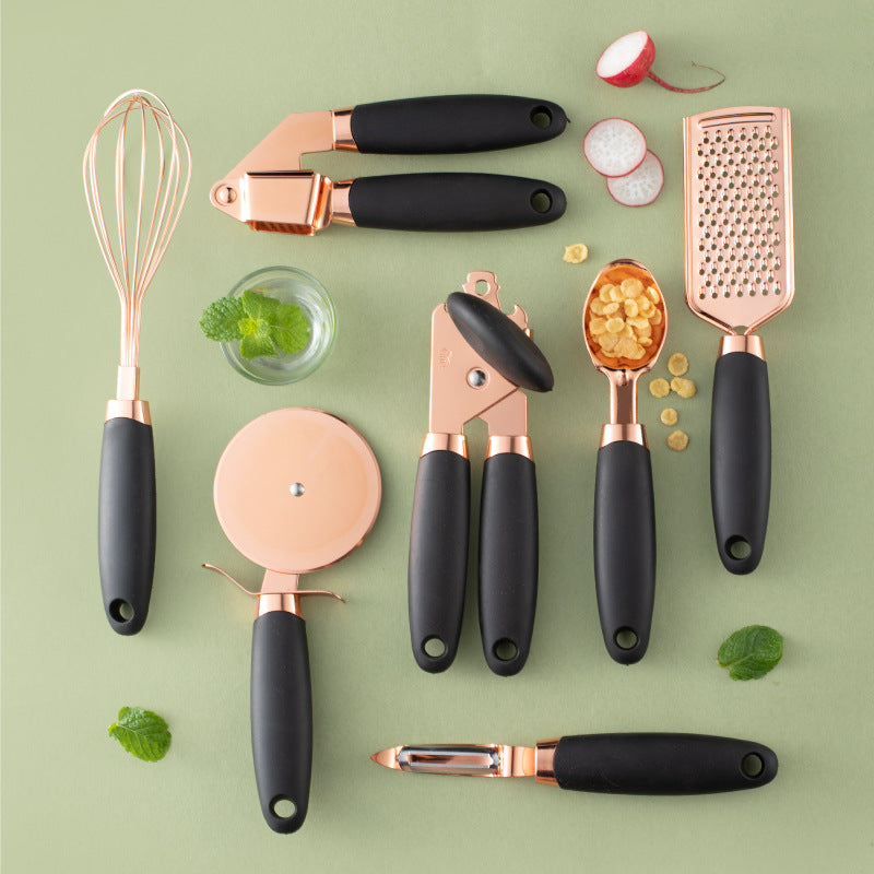 Copper-Plated Kitchen Peeler Set | Household Vegetable & Fruit Peeler | KitchenioShop