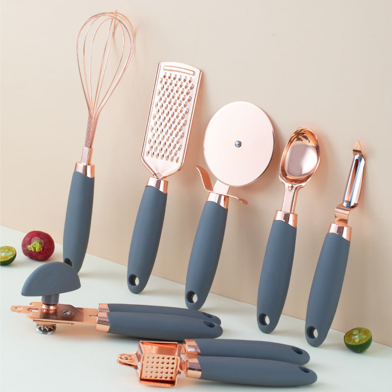 Copper-Plated Kitchen Peeler Set | Household Vegetable & Fruit Peeler | KitchenioShop