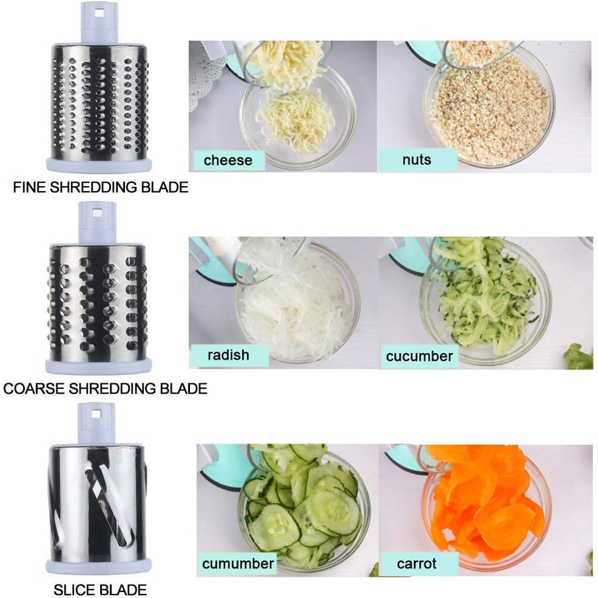 Manual Round Mandoline Vegetable & Potato Slicer | Multifunctional Kitchen Cutter | KitchenioShop